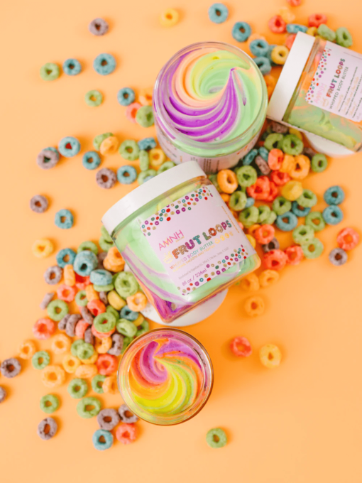 Aminnah-frut-loops-whipped-Body-butter-cereal